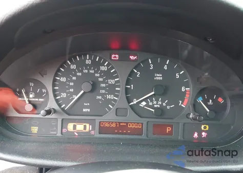 2000 BMW 323I из США, поврежденный, VIN WBAAM3342YFP74314